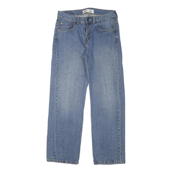 LEVI'S 550 Boys Jeans Blue Relaxed Straight Denim Medium W29 L29 Classic Zip