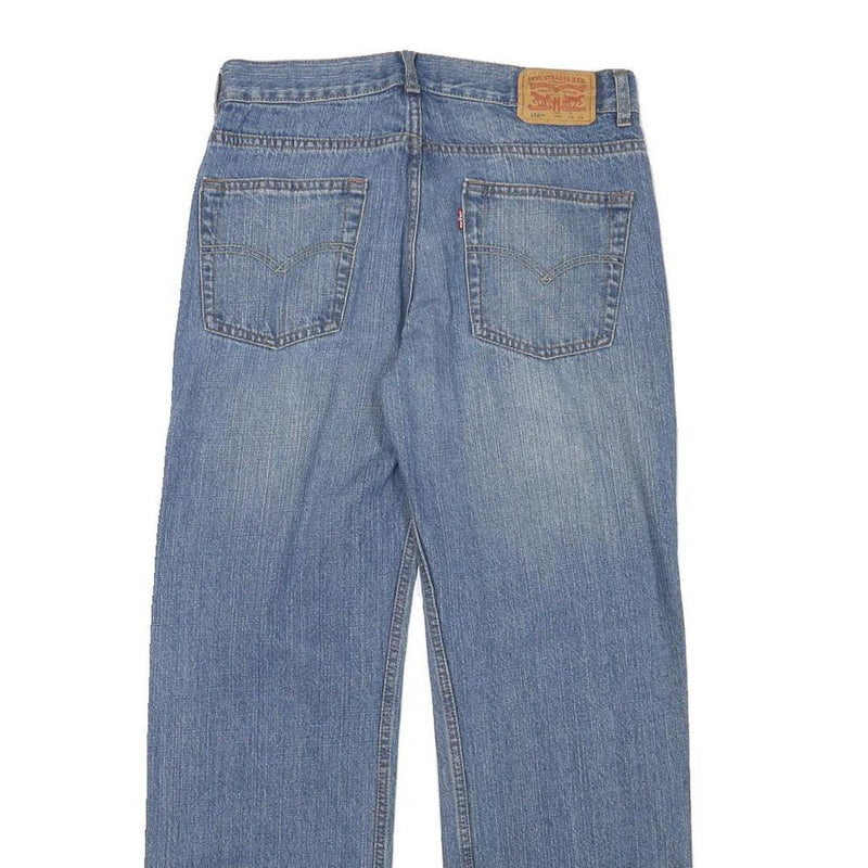 LEVI'S 550 Boys Jeans Blue Relaxed Straight Denim Medium W29 L29 Classic Zip