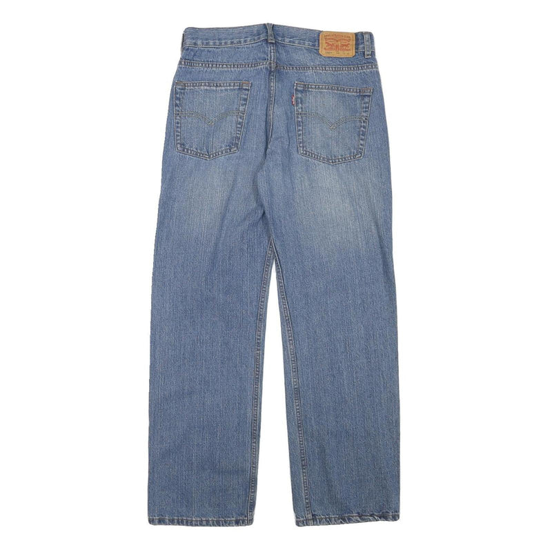 LEVI'S 550 Boys Jeans Blue Relaxed Straight Denim Medium W29 L29 Classic Zip