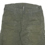 CARHARTT Mens Shorts Green Casual Cotton Blend M W29 Durable Workwear