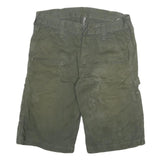 CARHARTT Mens Shorts Green Casual Cotton Blend M W29 Durable Workwear
