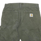 CARHARTT Mens Shorts Green Casual Cotton Blend M W29 Durable Workwear