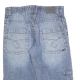 NO EXCESS Womens Denim Blue Casual Cotton Blend XL W36 Distressed Shorts