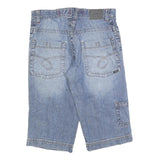 NO EXCESS Womens Denim Blue Casual Cotton Blend XL W36 Distressed Shorts