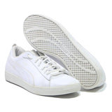 PUMA Smash V2 Womens Low Top Trainers White Leather UK 7.5 Classic Casual
