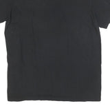 ADIDAS Mens Black Graphic T-Shirt L Short Sleeve Crew Neck Cotton Blend Logo