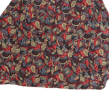 Womens Red Pattern Shirt M Floral Button-Up Lightweight Stylish