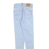 LEVI'S Womens Slim Light Blue Denim Jeans W26 L30 Classic Zip Pocket Detail