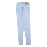 LEVI'S Womens Slim Light Blue Denim Jeans W26 L30 Classic Zip Pocket Detail