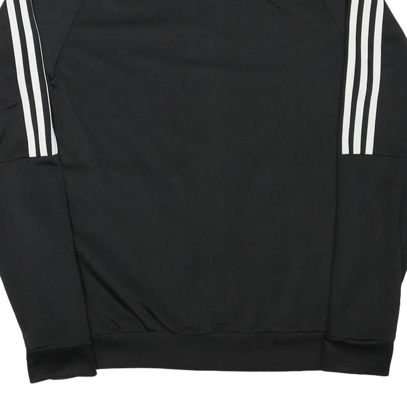 ADIDAS Mens Black Classic Zip Jacket XS Polyester Blend Plain Track Top