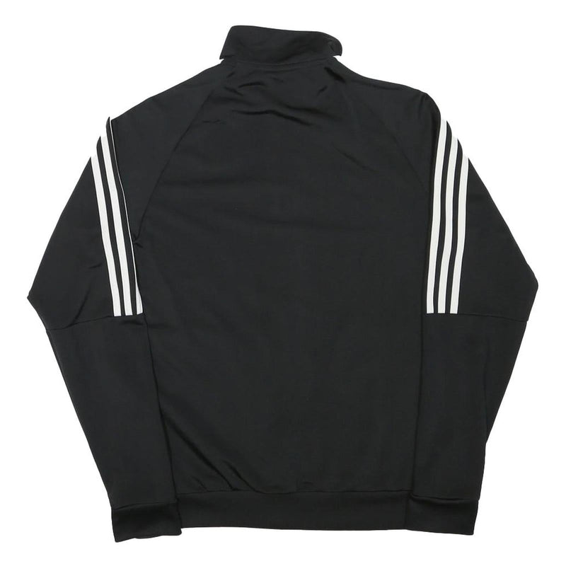 ADIDAS Mens Black Classic Zip Jacket XS Polyester Blend Plain Track Top