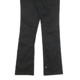 DICKIES Womens Cotton Blend Black Regular Flared Trousers W30 L31 Workwear