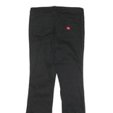 DICKIES Womens Cotton Blend Black Regular Flared Trousers W30 L31 Workwear