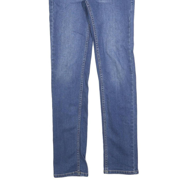 LEVI'S 510 Girls Slim Jeans Blue Denim Cotton Blend W27 L30 Classic Fit Zip