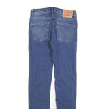 LEVI'S 510 Girls Slim Jeans Blue Denim Cotton Blend W27 L30 Classic Fit Zip