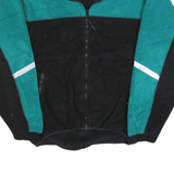 NOVARA Mens Black & Green Patterned Full Zip Fleece Jumper M Outdoor Cycling
