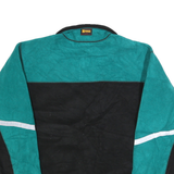 NOVARA Mens Black & Green Patterned Full Zip Fleece Jumper M Outdoor Cycling