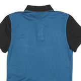 LACOSTE Mens Black & Blue Sport Polo Shirt XS Polyester Blend Ultra Dry