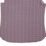 DKNY Womens Purple Printed Sleeveless Round Neck Top Size S Stylish Comfortable