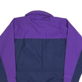 SCHOFFEL Womens Purple & Navy Zip Jacket L Polyester Blend Outdoor Windbreaker