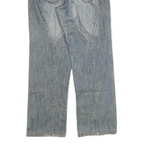 ALEX ROGAN Mens Jeans Light Blue Regular Straight Denim W34 L30 Casual Cotton