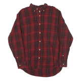 REDHEAD Mens Red & Black Check Shirt XL Button Down Cotton Blend Casual