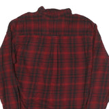 REDHEAD Mens Red & Black Check Shirt XL Button Down Cotton Blend Casual