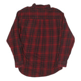 REDHEAD Mens Red & Black Check Shirt XL Button Down Cotton Blend Casual