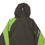 MAMMUT Womens Green & Brown Outdoor Jacket S Polyester Blend Hooded Zip DRYtech