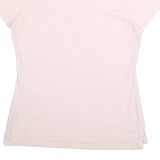 TOMMY HILFIGER Womens Pink Short Sleeve Polo Shirt L Cotton Blend Logo