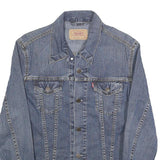 LEVI'S Womens Blue Denim Button Jacket M Cotton Classic Casual Outerwear