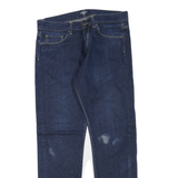 CARHARTT Mens Regular Fit Zip Blue Denim Jeans W34 L30 Classic Cotton Blend