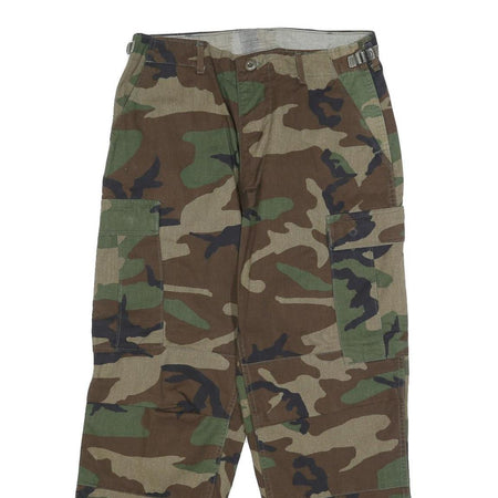 CLIFFORD INDUSTRIES Mens Regular Fit Cotton Blend Camouflage Cargo Trousers W32