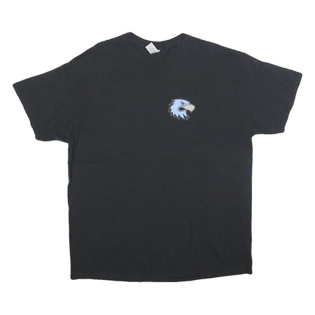 GILDAN Mens Black Geneva Seahawks Graphic T-Shirt XL Short Sleeve Crew Neck