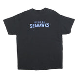 GILDAN Mens Black Geneva Seahawks Graphic T-Shirt XL Short Sleeve Crew Neck