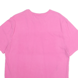 CHAMPION Mens Pink Graphic T-Shirt L Short Sleeve Crew Neck Cotton