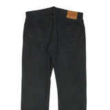 LEVI'S 501 Mens Black Regular Straight Denim Dark W34 L28 Button Fly Cotton