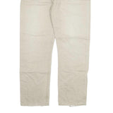 CARHARTT Mens Beige Regular Fit Straight Denim W40 L32 Workwear Zip Fly Jeans