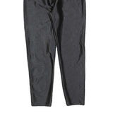 FREE & EASY Womens Slim Black Polyester Blend Slim Trousers W24 L26 Zip Closure