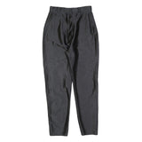 FREE & EASY Womens Slim Black Polyester Blend Slim Trousers W24 L26 Zip Closure