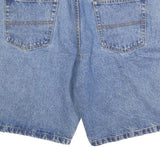 FADED GLORY Mens Blue Denim Relaxed Fit Shorts L W36 Cotton Blend Casual Summer