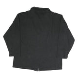 ATHLETIC SPORT Mens Black Outdoor Zip Jacket M Polyester Blend Woven Plain