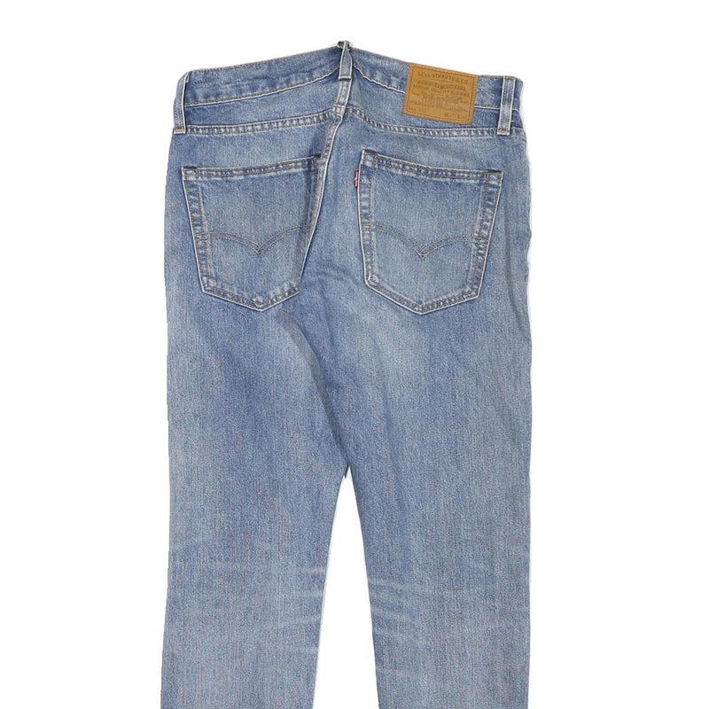LEVI'S 512 Mens Slim Blue Denim Medium Jeans W30 L29 Zip Pocket Classic Cotton