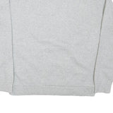 ADIDAS Mens Grey Cotton Blend Crew Neck Sweatshirt M Logo Sleeve Pocket Casual