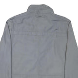 CALVIN KLEIN Mens Grey Nylon Jacket S Plain Zip Casual Lightweight Outerwear