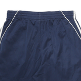 ADIDAS Mens Navy Blue Sports Shorts L W26 Polyester Blend Comfortable Fit