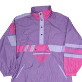 RODEO Womens Purple & Pink Colourblock Jacket M Polyester Blend Button Closure