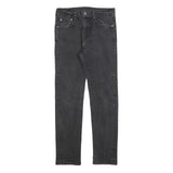 LEVI'S 502 Mens Jeans Black Slim Skinny Denim Medium W32 L30 Zip Cotton Blend
