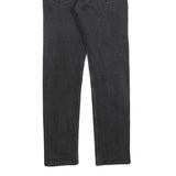 LEVI'S 502 Mens Jeans Black Slim Skinny Denim Medium W32 L30 Zip Cotton Blend