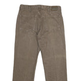 LEE Mens Regular Fit Straight Cotton Jeans Brown W34 L30 Classic Zip Closure